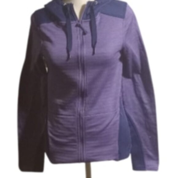 Under Armour Gamut Hoodie Womens XS Purple ColdGear Full Zip Fleece - Picture 1 of 4